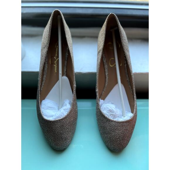 Jessica Simpson Shoes - JESSICA SIMPSON GOLD MESH BALLET FLATS W TINY GOLD HEEL-IN EXCELLENT CONDITION!